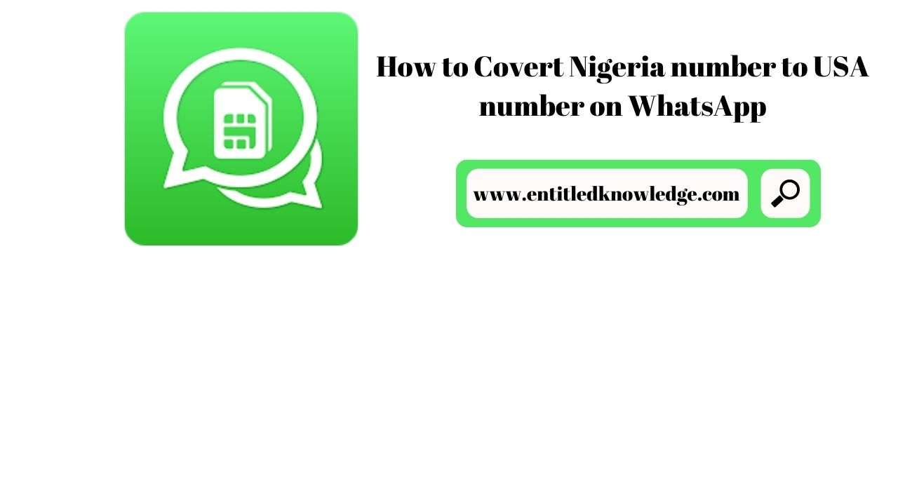How to Covert Nigeria number to USA number on WhatsApp