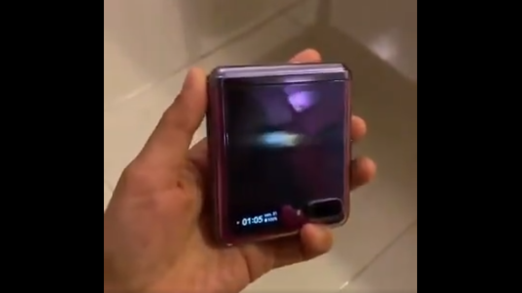 First look at the Samsung Galaxy Z Flip.