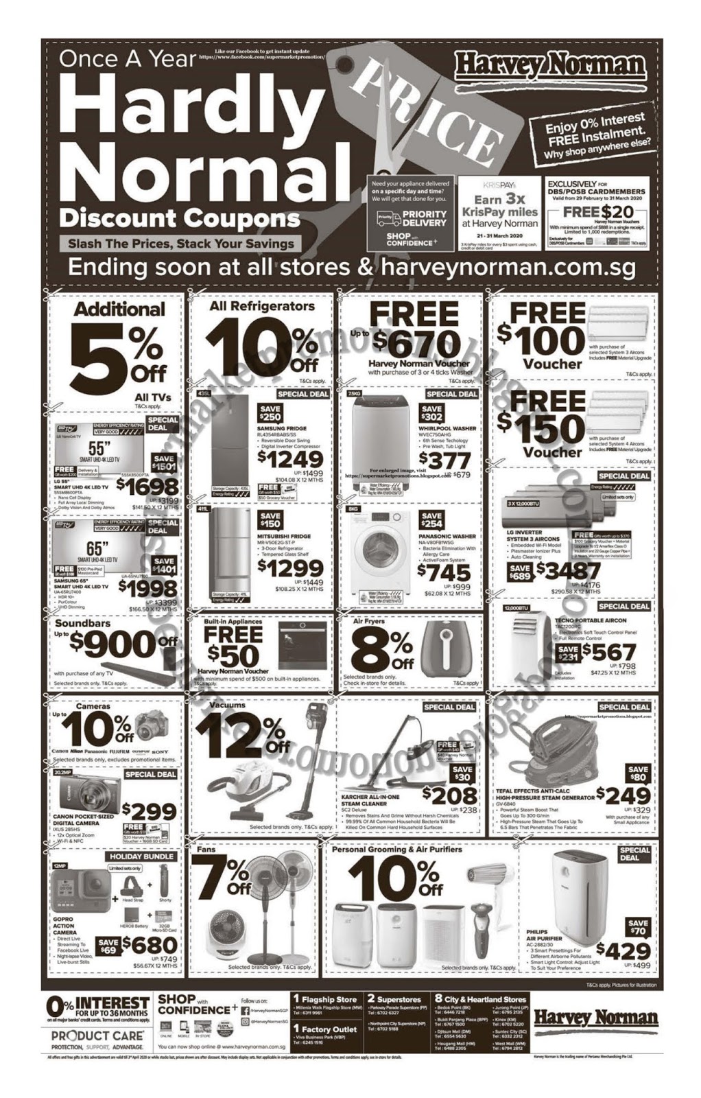 Harvey Norman Discount Coupons 28 March 2020 Supermarket Promotions