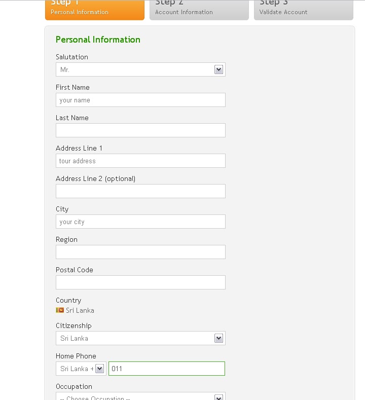 CREATE PAYZA ACCOUNT | ඉන්ටර්නෙට් රුපියල්