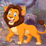 Games4king Delighted Lion Escape