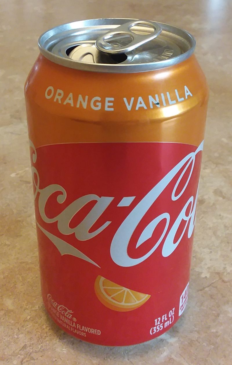 Soda Can Collection Orange Vanilla Coke