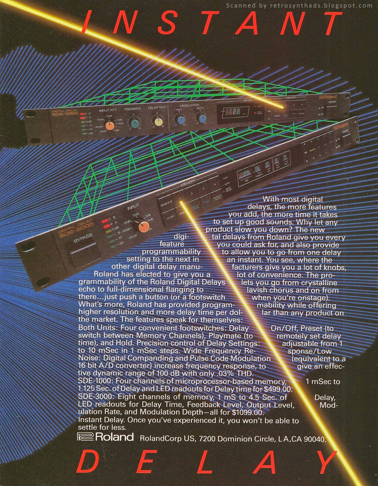 Retro Synth Ads: Roland Space Echos 