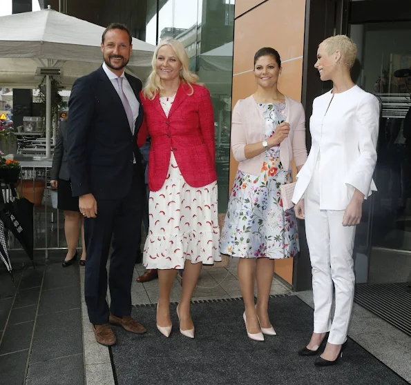 Crown Prince Haakon and Crown Princess Mette-Marit of Norway, Crown Princess Victoria of Sweden attended the Eat Stockholm Food Forum 2015