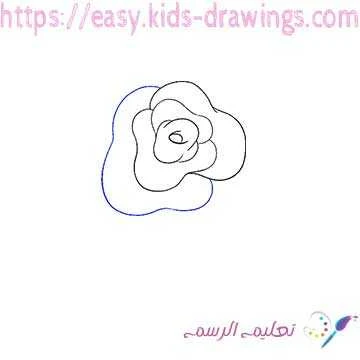 كيفية رسم وردة بسيطة