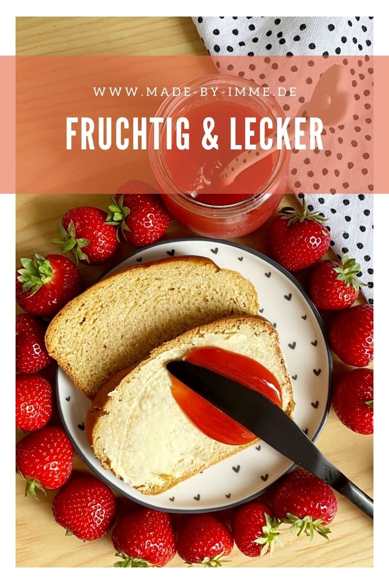 Rezept Erdbeer-Holunderblüten Gelee | made-by-imme.de