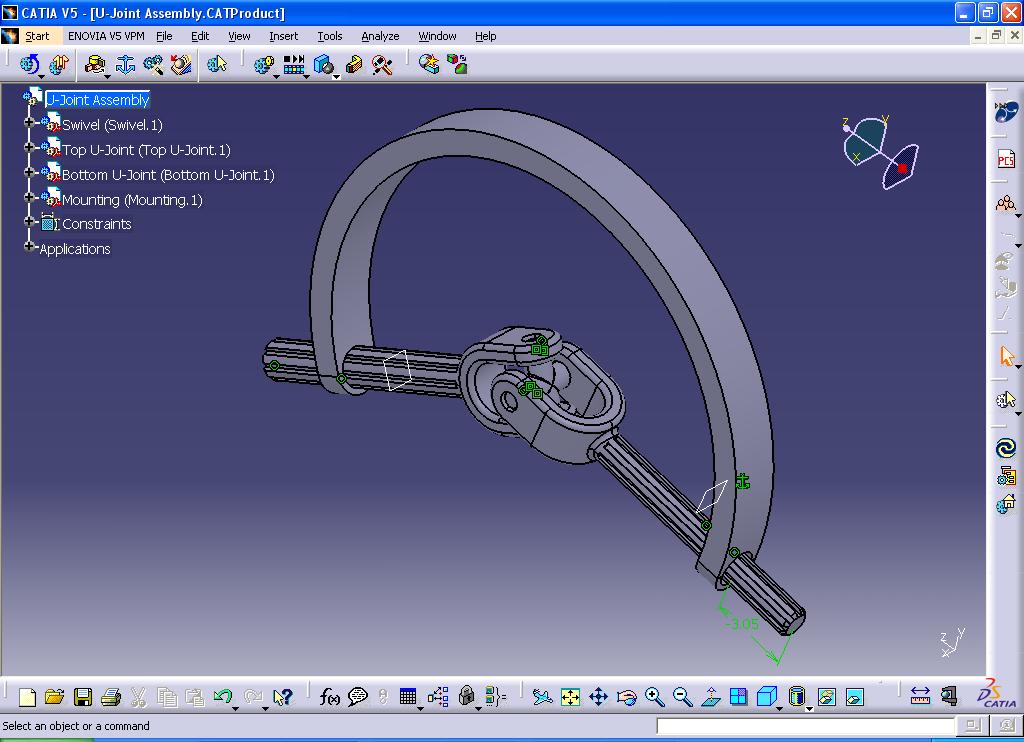 Product Design Engineering DMU Kinematics in CATIA
