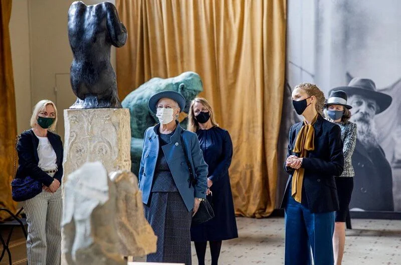 Queen Margrethe visited the Glyptotek Museum in Copenhagen. Augustinus Foundation and Aage and Johanne Louis-Hansen's Foundation