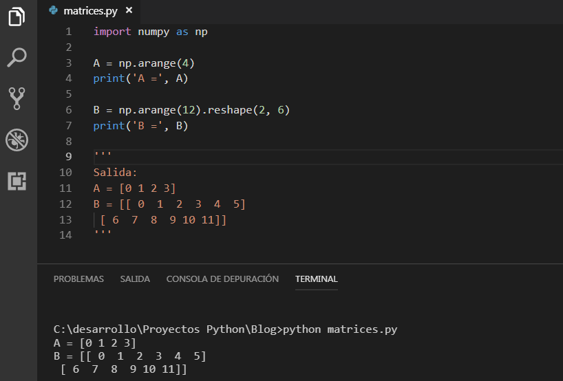 Matrices En Python Y Numpy Mi Diario Python Images