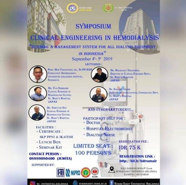 Symposium Clinical Engineering In Hemodialysis &quot;Building a