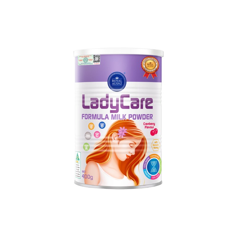 [TẶNG VIÊN UỐNG BỔ SUNG ACID FOLIC] Royal AUSNZ Sữa bột cho phụ nữ Lady Care Formula Milk Powder 400g