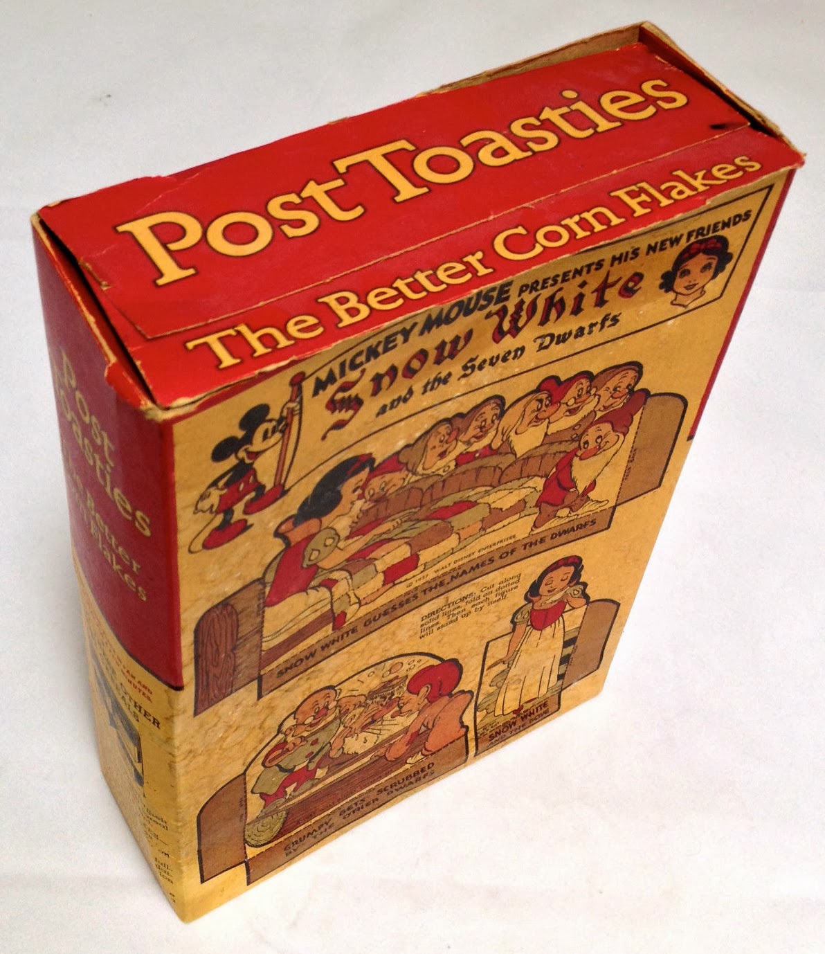 Filmic Light Snow White Archive Post Toasties Cereal Box