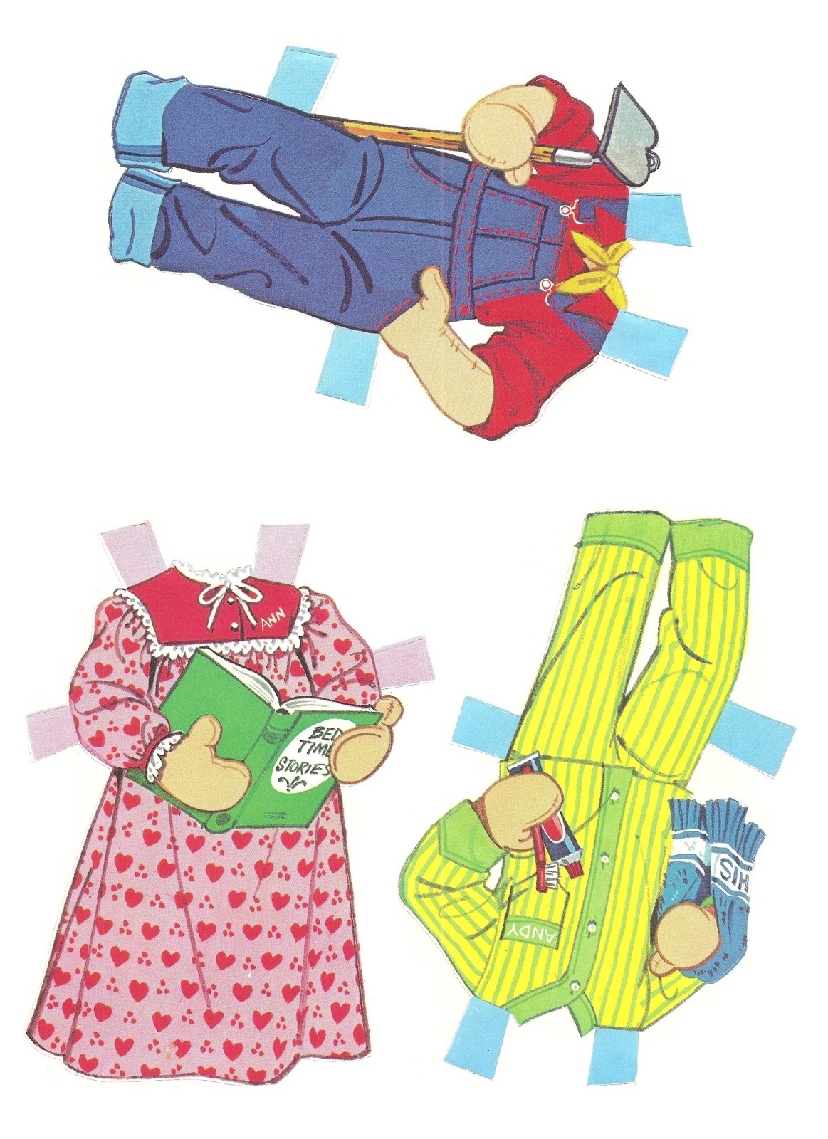 Mostly Paper Dolls Too! Raggedy Ann and Andy PAPER DOLLS