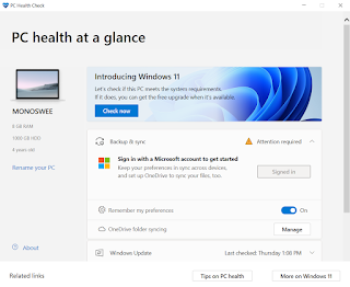 Windows 11 PC Health Check