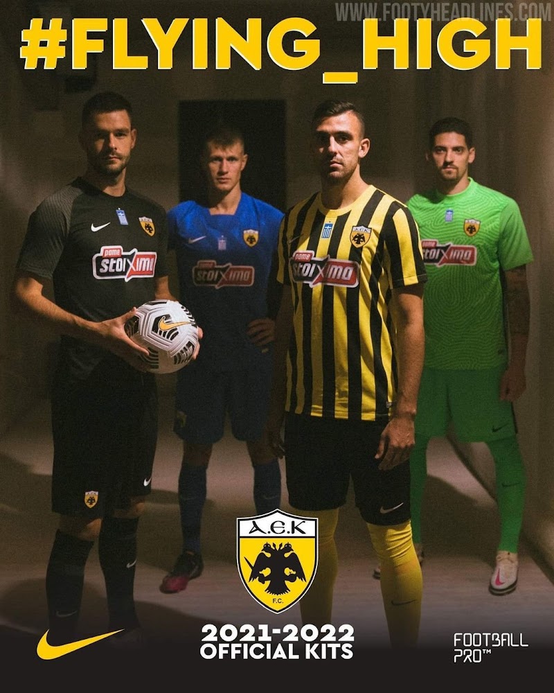 Terminal Exactitud puerta Nike AEK Athens 21-22 Home, Away, Third & Goalkeeper Kits Released - No  More Capelli - Footy Headlines