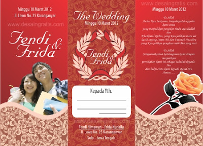 template undangan pernikahan cdr