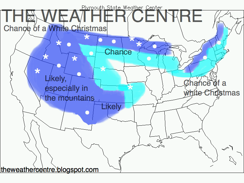 White christmas odds are high in the north & west The Weather Centre: Chance of a White Christmas