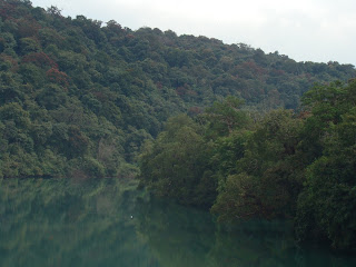 A peaceful portion of the Kali river