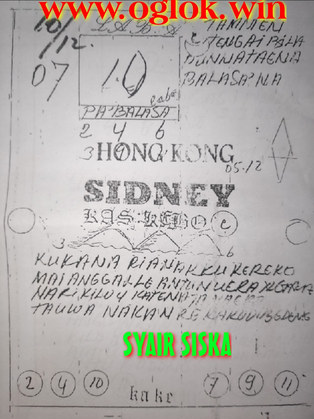Syair Hk Taypak Gabungan