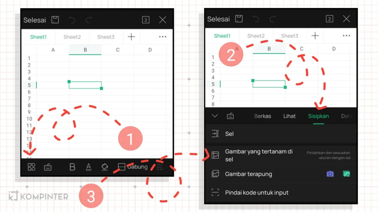 Menambahkan gambar di WPS Office Spreadsheet Menambahkan gambar di WPS Office Spreadsheet
