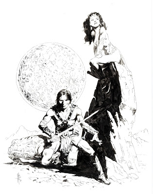 Dejah Thoris & John Carter of Mars by Bo Hampton
