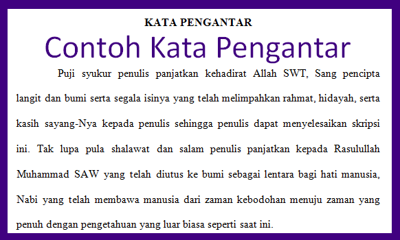 Kata pengantar makalah singkat