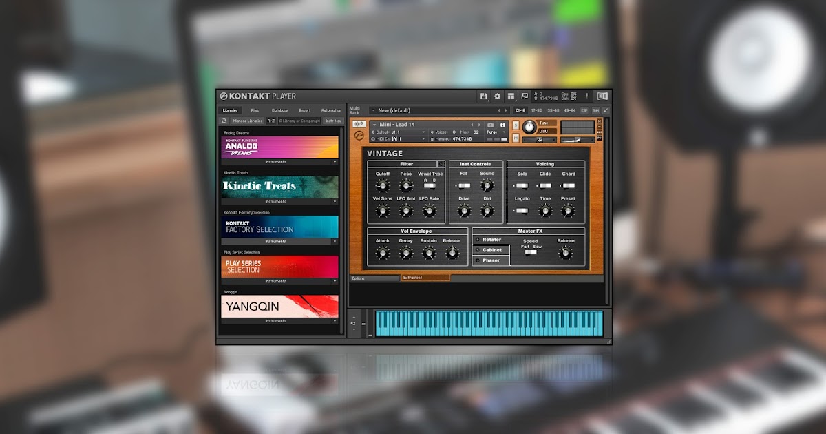 Kontakt 6 Player by Native Instruments 'Sampled Instruments' (FREE)