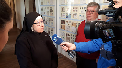 Exposición filatélica en el convento de las clarisas de Villaviciosa