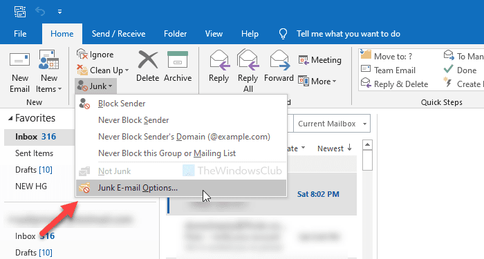 Cómo exportar o importar la lista de remitentes bloqueados en Outlook