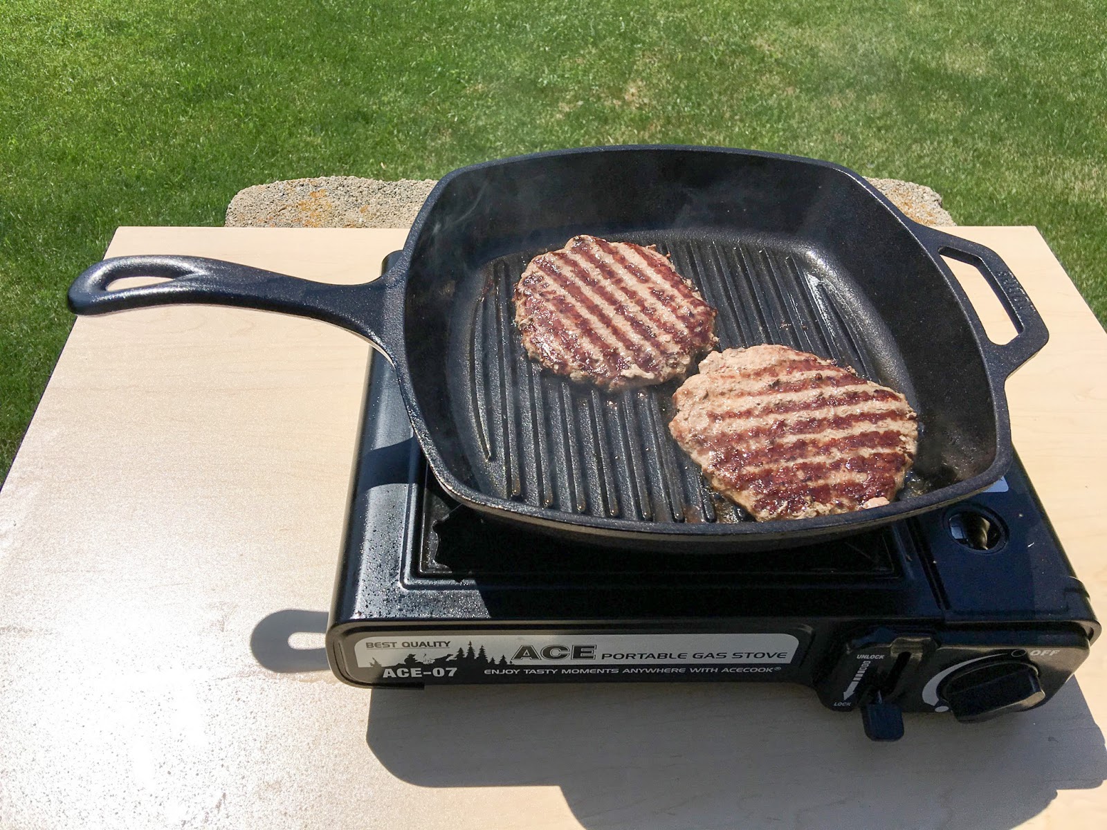 Russ' Culinary Adventures Lodge 10.5 Inch Cast Iron Grill Pan Set