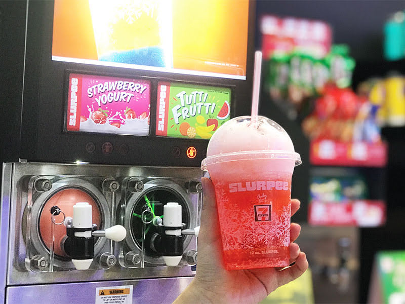 NEW Strawberry Yogurt Slurpee at 7-Eleven!