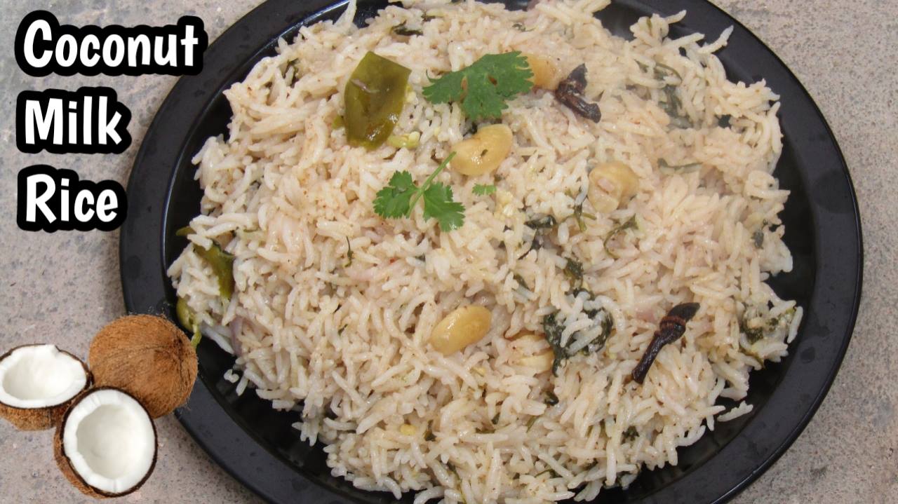 Coconut Milk Rice Coconut Milk Pulao