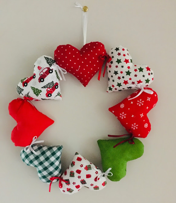 la petite maison de Sylvie: Couronne Coeur pour Noël