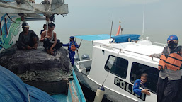 Cegah Mudik Via Jalur Laut, Satpolair Polres Indramayu Melakukan Patroli di Perairan Laut Jawa