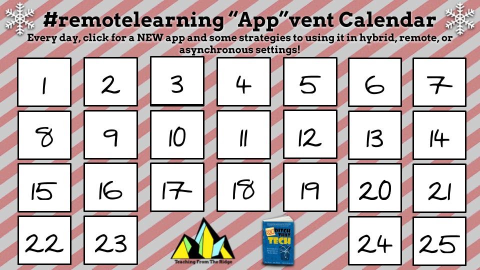 2020 Remote Learning "App"vent Calendar