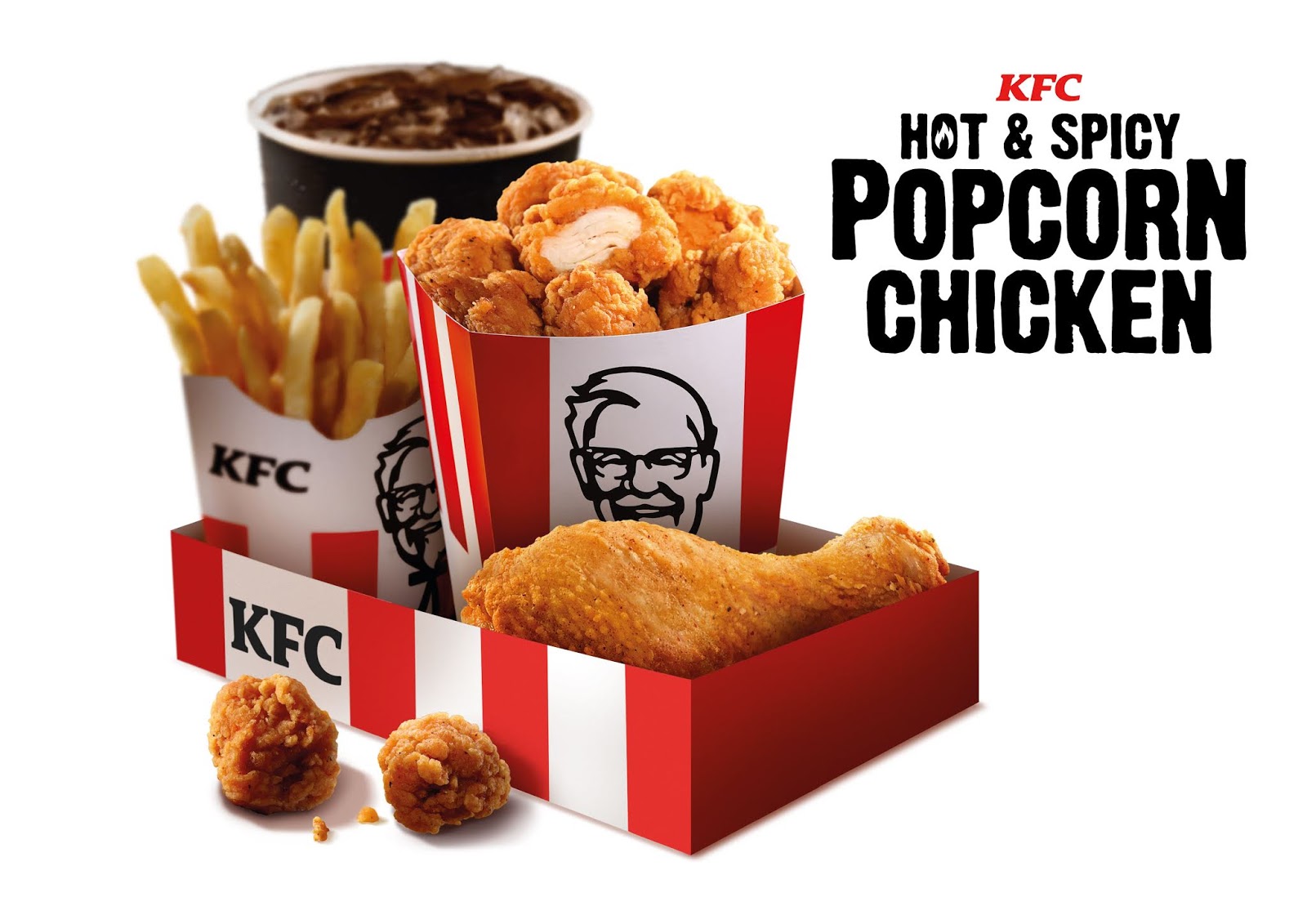 KFC Popcorn Chicken kembali dengan perisa Hot & Spicy Dari Jari