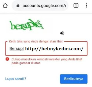 verifikasi captcha login google