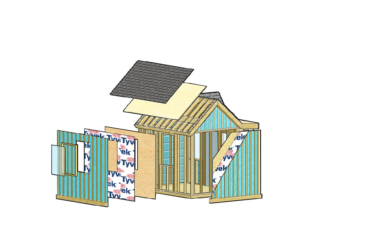 Shed Exploded View My Life in Sketch: Year End Projects