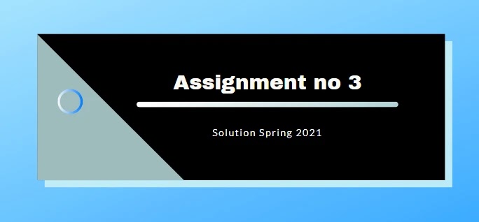 IT430 Assignment 3 Spring 2021