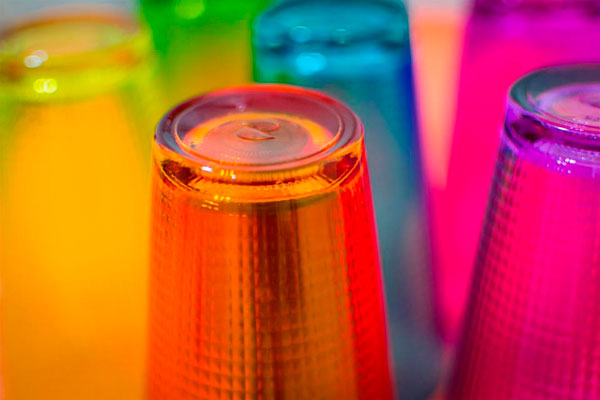 Vasos de colores