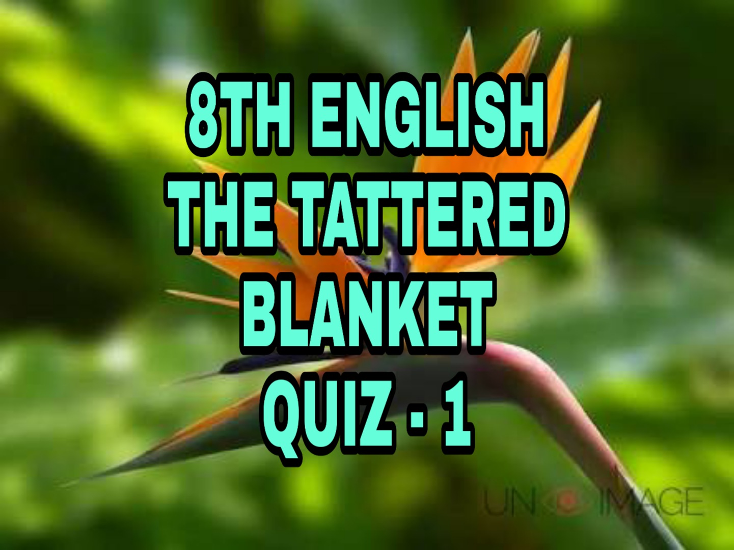 GRAMMAR IN ONE MINUTE The Tattered Blanket