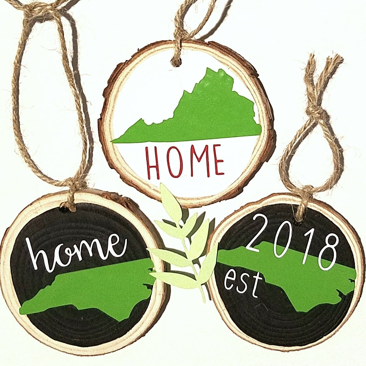 Monkey See Monkey DIY Cricut Craft Christmas Wood Slice Ornaments