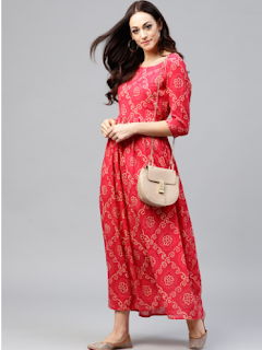 cotton maxi dress myntra