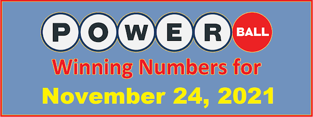 PowerBall Winning Numbers for Wednesday, November 24, 2021