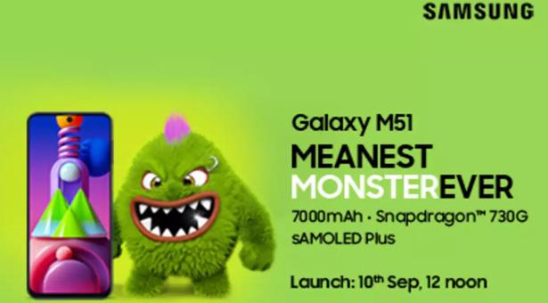 Advance booking is going on for Samsung Galaxy M51 smartphone