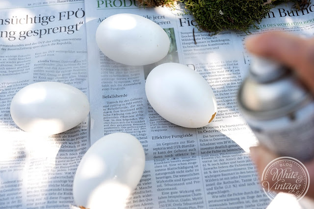 Osterdeko mit Eiern selber machen
