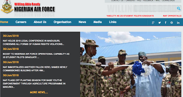 nigerian air force website