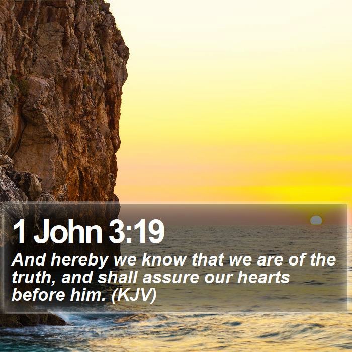 INSPIRATIONAL QUOTES 1 JOHN 3 19