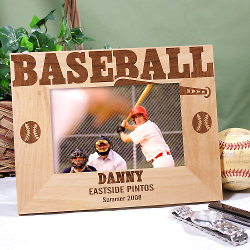 Personalized Gifts Baseball Wood Customized Photo Frames