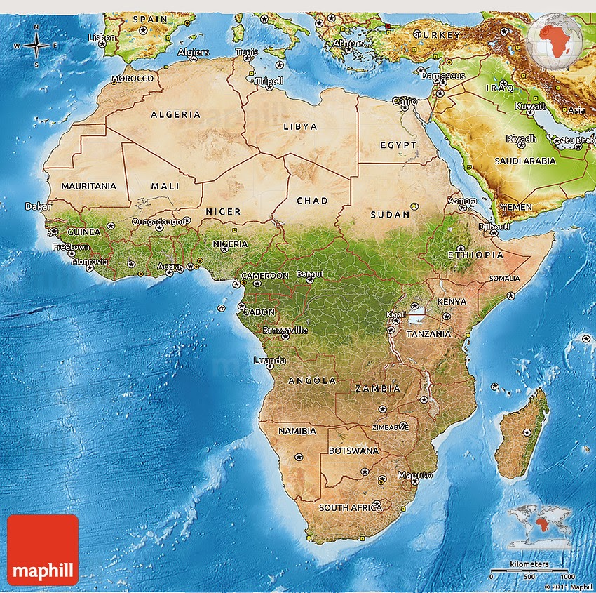 Africa Geography Map Africa Geography Map